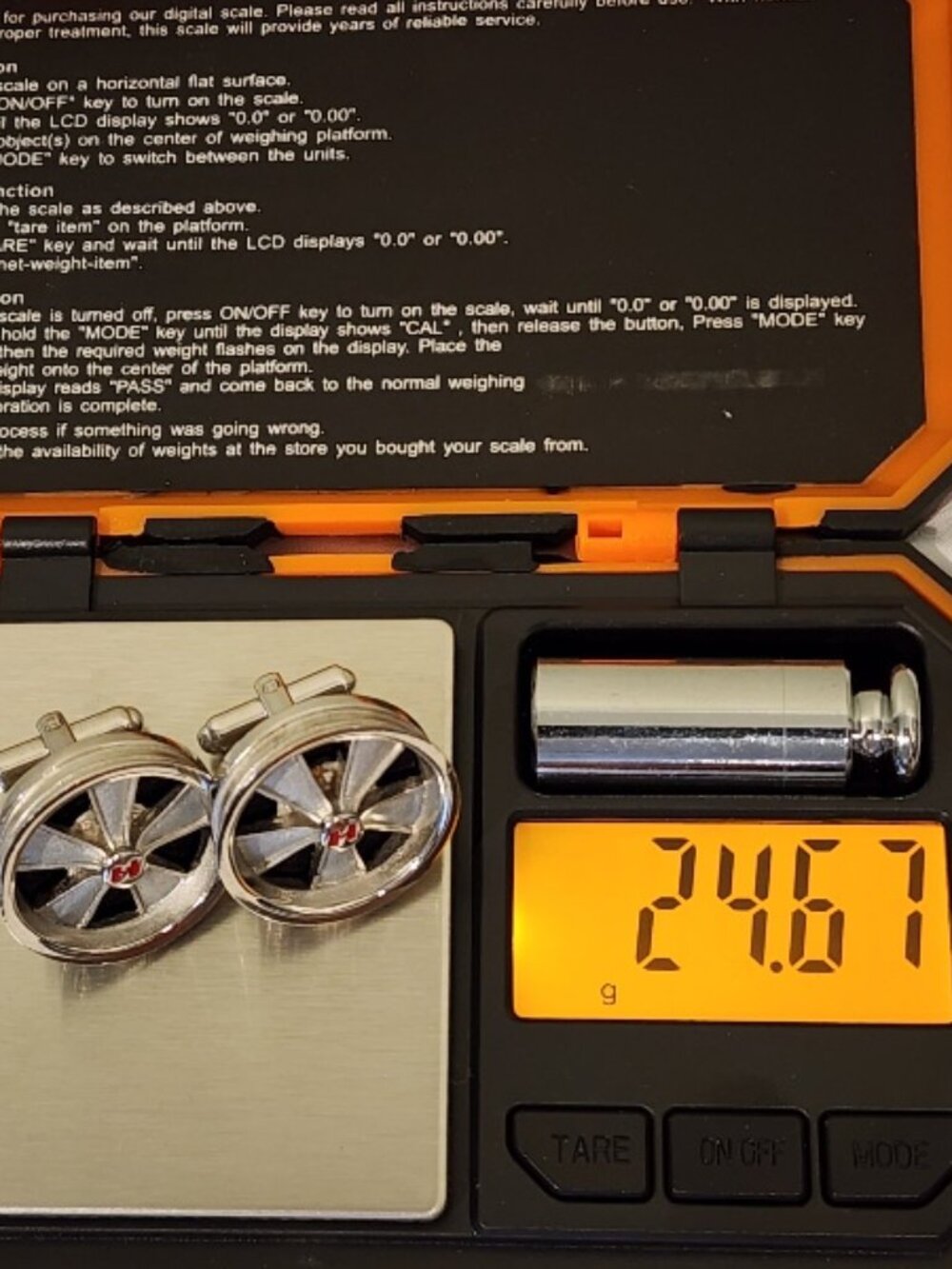 Vintage Hurst Wheel Cufflinks - Picture 10 of 10